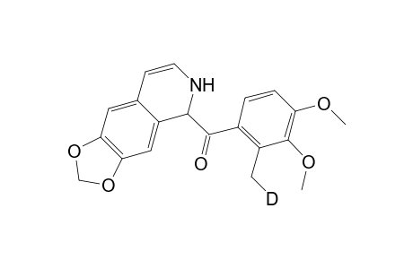 1-(2-Methyl-d-3,4-dimethoxybenzoyl)-6,7-methylenedioxydihydroisoquinoline