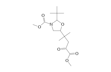 Methyl 2-tert-butyl-5-(4-methoxy-1,1-dimethyl-3,4-dioxobutyl)-1,3-oxazolidine-3-carboxylate