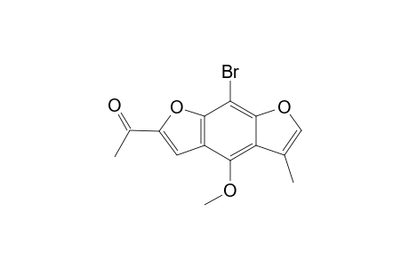 Ethanone, 1-(8-bromo-4-methoxy-5-methylbenzo[1,2-b:5,4-b']difuran-2-yl)-