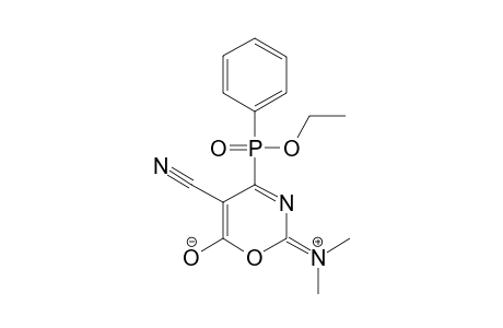 ETHYL-(5-CYANO-2-DIMETHYLAMINO-6-OXO-6H-1,3-OXAZIN-4-YL)-PHENYLPHOSPHINATE