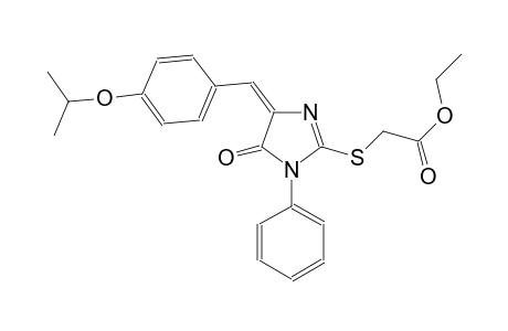 acetic acid, [[(4E)-4,5-dihydro-4-[[4-(1-methylethoxy)phenyl]methylene]-5-oxo-1-phenyl-1H-imidazol-2-yl]thio]-, ethyl