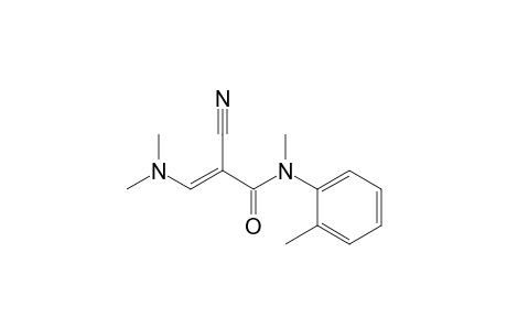 2-Cyano-3-(dimethylamino)-N-(o-tolyl)-N-methylacrylamide