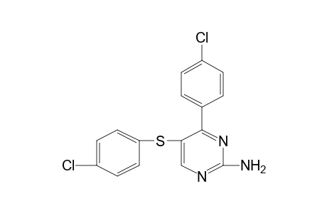 2-AMINO-4-(p-CHLOROPHENYL)-5-[(p-CHLOROPHENYL)THIO]PYRIMIDINE