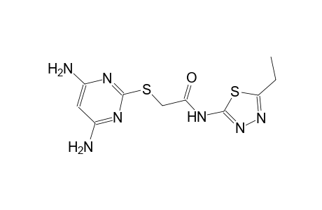 2-[(4,6-diamino-2-pyrimidinyl)sulfanyl]-N-(5-ethyl-1,3,4-thiadiazol-2-yl)acetamide