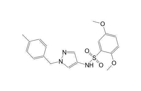 2,5-dimethoxy-N-[1-(4-methylbenzyl)-1H-pyrazol-4-yl]benzenesulfonamide