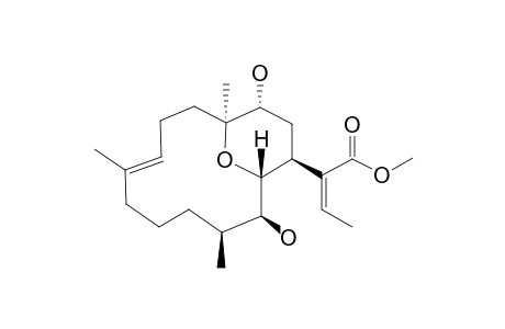 methyl (Z)-2-[(1S,4E,9S,10S,11R,12S,14R)-10,14-dihydroxy-1,5,9-trimethyl-15-oxabicyclo[9.3.1]pentadec-4-en-12-yl]but-2-enoate