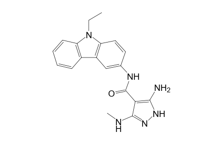 5-Amino-N-(9-ethyl-9H-carbazol-3-yl)-3-(methylamino)-1H-pyrazole-4-carboxamide