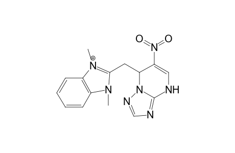 7-[(1,3-dimethyl-2-benzimidazol-3-iumyl)methyl]-6-nitro-1,7-dihydro-[1,2,4]triazolo[1,5-a]pyrimidine