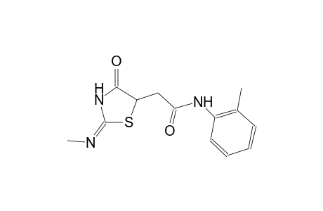 2-{(2E)-2-[(E)-methylimino]-4-oxo-1,3-thiazolidin-5-yl}-N-(2-methylphenyl)acetamide