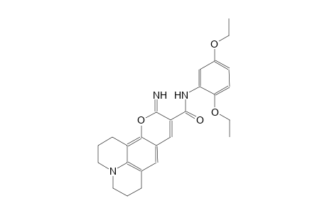 1H,5H,11H-[1]benzopyrano[6,7,8-ij]quinolizine-10-carboxamide, N-(2,5-diethoxyphenyl)-2,3,6,7-tetrahydro-11-imino-