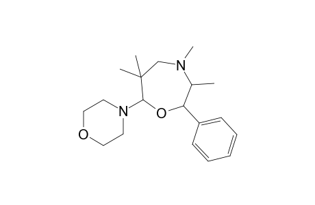 hexahydro-7-morpholino-2-phenyl-3,4,6,6-tetramethyl-1,4-oxazepine