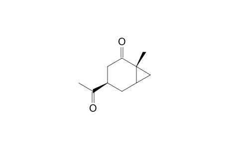 (1R,4R)-4-acetyl-1-methylbicyclo[4.1.0]heptan-2-one