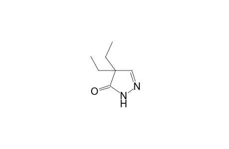 4,4-diethyl-2-pyrazolin-5-one