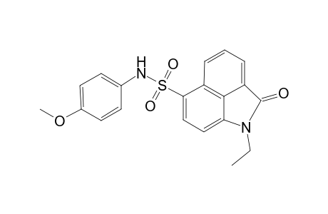 2-Ethyl-N-(4-methoxyphenyl)-3-oxo-2-azatricyclo[6.3.1.0(4,12)]dodeca-1(11),4,6,8(12),9-pentaene-9-sulfonamide