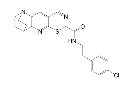 Acetamide, N-[2-(4-chlorophenyl)ethyl]-2-[[4-cyano-1,6-diazatricyclo[6.2.2.0(2,7)]dodeca-2(7),3,5-trien-5-yl]thio]-