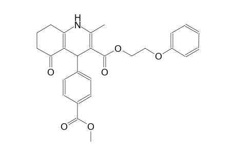 2-Phenoxyethyl 4-(4-methoxycarbonylphenyl)-2-methyl-5-oxidanylidene-4,6,7,8-tetrahydro-1H-quinoline-3-carboxylate