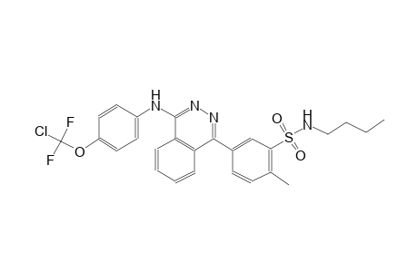 benzenesulfonamide, N-butyl-5-[4-[[4-(chlorodifluoromethoxy)phenyl]amino]-1-phthalazinyl]-2-methyl-
