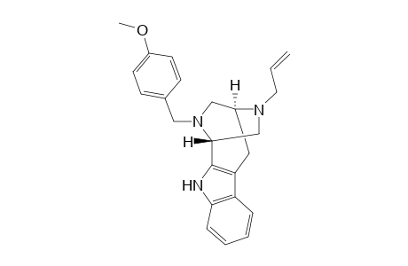 (+)-(1R,4S)-11-Allyl-2-(4-methoxybenzyl)-1,2,3,4,5,10-hexahydro-4,1-iminomethanoazepino[3,4-b]indole