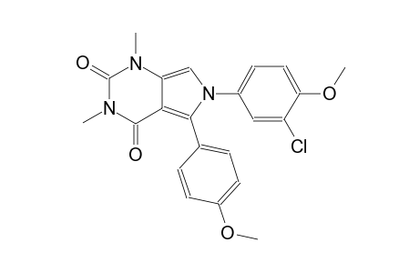 6-(3-chloro-4-methoxyphenyl)-5-(4-methoxyphenyl)-1,3-dimethyl-1H-pyrrolo[3,4-d]pyrimidine-2,4(3H,6H)-dione