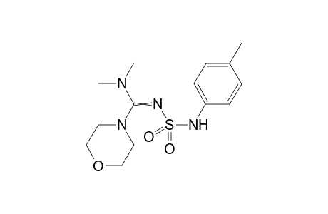 1,1-Dimethyl-3,3-(3-oxa-pent-1,5-ylen)-2-(4-tolylsulfamoyl)-guanidine
