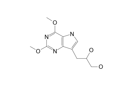 3-(2,4-dimethoxy-5H-pyrrolo[5,4-e]pyrimidin-7-yl)propane-1,2-diol