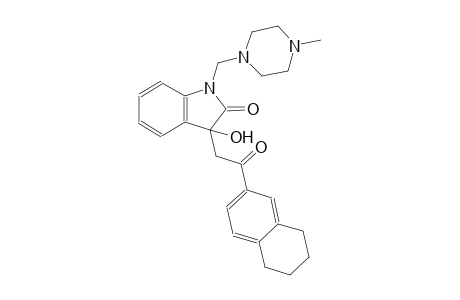 2H-indol-2-one, 1,3-dihydro-3-hydroxy-1-[(4-methyl-1-piperazinyl)methyl]-3-[2-oxo-2-(5,6,7,8-tetrahydro-2-naphthalenyl)ethyl]-
