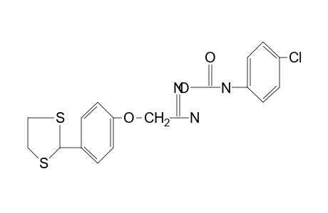 O-[(p-chlorophenyl)carbamoyl]-2-[p-(1,3-dithiolan-2-yl)phenoxy]acetamidoxime