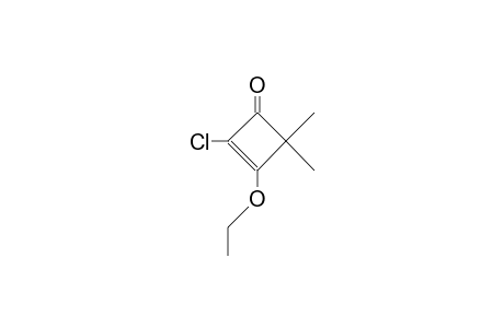 2-Chloro-3-ethoxy-4,4-dimethyl-cyclobut-2-en-1-one