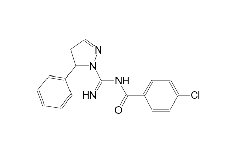 4-chloro-N-[imino(5-phenyl-4,5-dihydro-1H-pyrazol-1-yl)methyl]benzamide