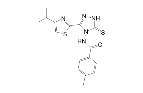 3-(4-Isopropylthiazol-2-yl)-5-thioxo-1H-(1,2,4-triazol-4(5H)-yl)-4-methylbenzamide