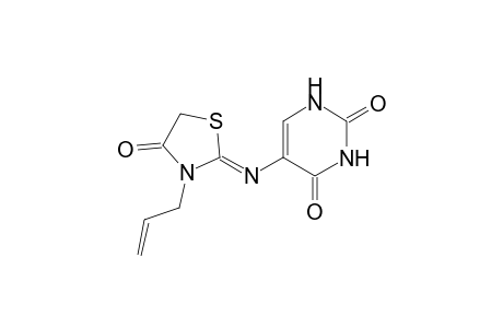 (Z)-5-((3-Allyl-4-oxothiazolidin-2-ylidene)amino)pyrimidine-2,4(1H,3H)-dione