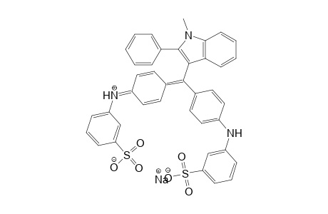 Sodium 3-{[4-((1-methyl-2-phenyl-1H-indol-3-yl){4-[(3-sulfonatophenyl)amino]phenyl}methylene)-2,5-cyclohexadien-1-ylidene]ammonio}benzenesulfonate