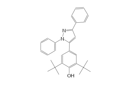 2,6-ditert-butyl-4-(1,3-diphenyl-1H-pyrazol-5-yl)phenol