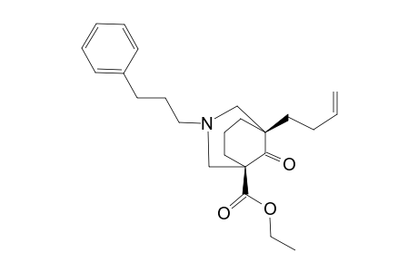 ETHYL-5-(3-BUTENYL)-3-(3-PHENYLPROPYL)-9-OXO-3-AZABICYCLO-[3.3.1]-NONANE-1-CARBOXYLATE