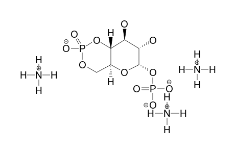 ALPHA-D-GLUCOPYRANOSYL-4,6-CYCLIC-PHOSPHATE-[TRIS-(AMMONIUM)-PHOSPHATE]