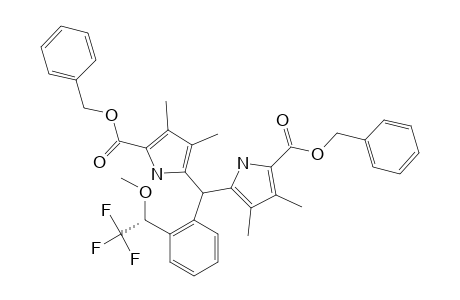 DIBENZYL-(S)-5-[2-(2,2,2-TRIFLUORO-1-METHOXYETHYL)-PHENYL]-5,11-DIHYDRO-2,3,7,8-TETRAMETHYL-10-H-DIPYRRIN-1,9-DICARBOXYLATE