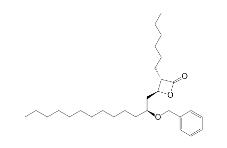 (3S,4S)-3-hexyl-4-[(2S)-2-phenylmethoxytridecyl]-2-oxetanone