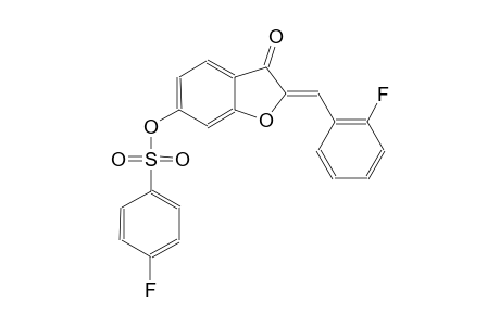 benzenesulfonic acid, 4-fluoro-, (2Z)-2-[(2-fluorophenyl)methylene]-2,3-dihydro-3-oxobenzofuranyl ester