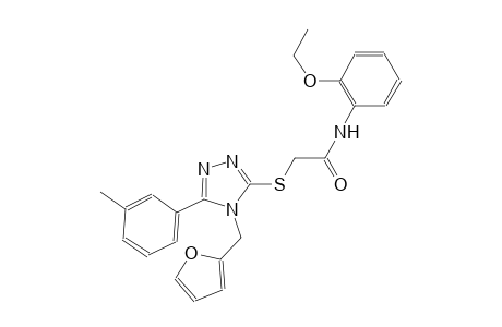 N-(2-ethoxyphenyl)-2-{[4-(2-furylmethyl)-5-(3-methylphenyl)-4H-1,2,4-triazol-3-yl]sulfanyl}acetamide