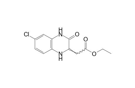 6-chloro-3,4-dihydro-3-oxo-delta 2(1H),a-quinoxalineacetic acid, ethyl ester