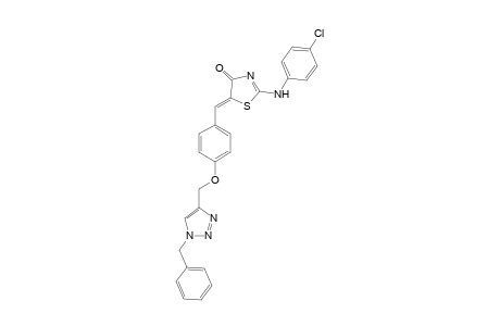 (Z)-5-(4-((1-Benzyl-1H-1,2,3-triazol-4-yl)methoxy)benzylidene)-2-((4-chlorophenyl)amino)thiazol-4(5H)-one