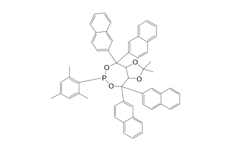 9,9-Dimethyl-4-(2',4',6'-trimethylphenyl)-2,2,6,6-tetra(2'-naphthyl)-3,5,8,10-tetraoxa-4-phosphabicyclo[5.3.0]decane