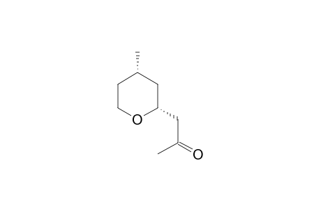 cis-(2R,4S)-1-(4-methyltetrahydropyran-2-yl)-propan-2-one