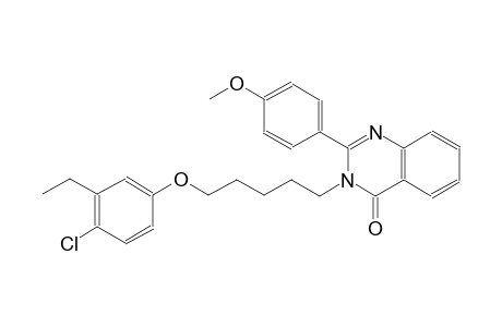 3-[5-(4-chloro-3-ethylphenoxy)pentyl]-2-(4-methoxyphenyl)-4(3H)-quinazolinone