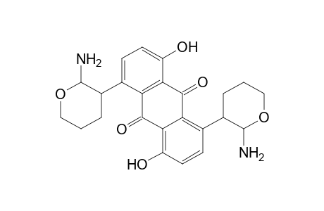 1,5-Bis(2-amino-2,3,5,6-tetrahydropyranyl)-4,8-dihydroxy-anthraquinone