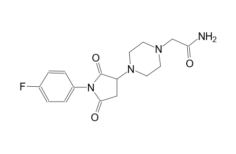 2-{4-[1-(4-fluorophenyl)-2,5-dioxo-3-pyrrolidinyl]-1-piperazinyl}acetamide