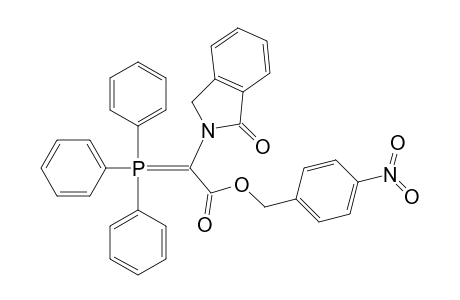 2H-Isoindole-2-acetic acid, 1,3-dihydro-1-oxo-.alpha.-(triphenylphosphoranylidene)-, (4-nitrophenyl)methyl ester