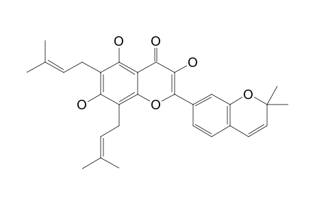 DORSILURIN-C;6,8-DIPRENYL-3'-[O],4'-(2,2-DIMETHYLPYRANO)-3,5,7-TRIHYDROXYFLAVONE