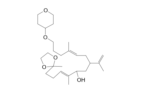 2-Methyl-2-(4,10-dimethyl-5-hydroxy-7-isopropenyl-13-tetrahydropyranoxy)-3E,9E-tridecadienyl-1,3-dioxolane