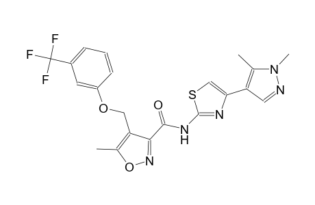 N-[4-(1,5-dimethyl-1H-pyrazol-4-yl)-1,3-thiazol-2-yl]-5-methyl-4-{[3-(trifluoromethyl)phenoxy]methyl}-3-isoxazolecarboxamide